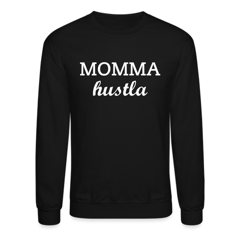 Momma Hustla Crewneck Sweatshirt - black